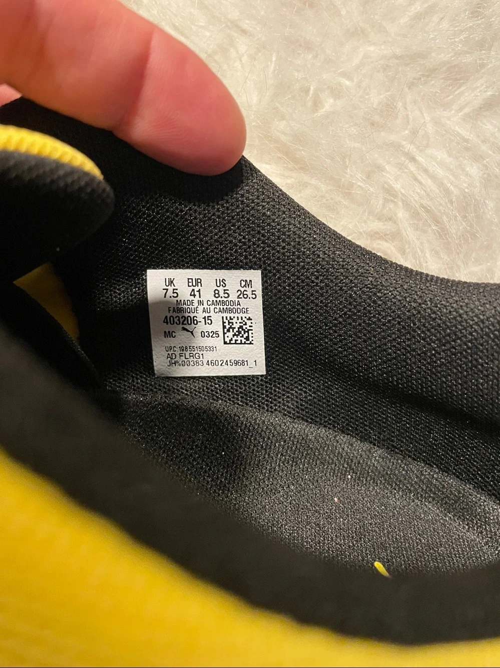 Puma Mostro OG Prime Yellow and Black  Performance Sneakers unisex 41 M8.5/ W10